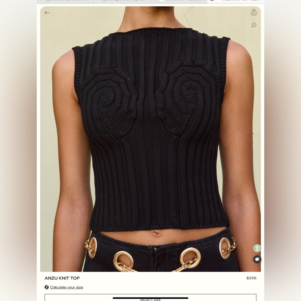 Cult Gaia ANZU KNIT TOP